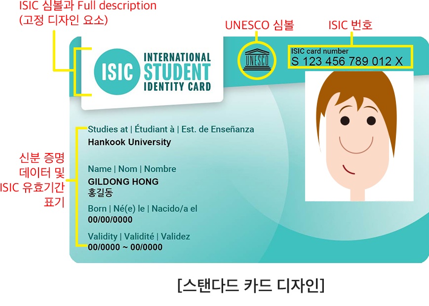 ISIC �⺻�� ī�� ������ ���� �̹���