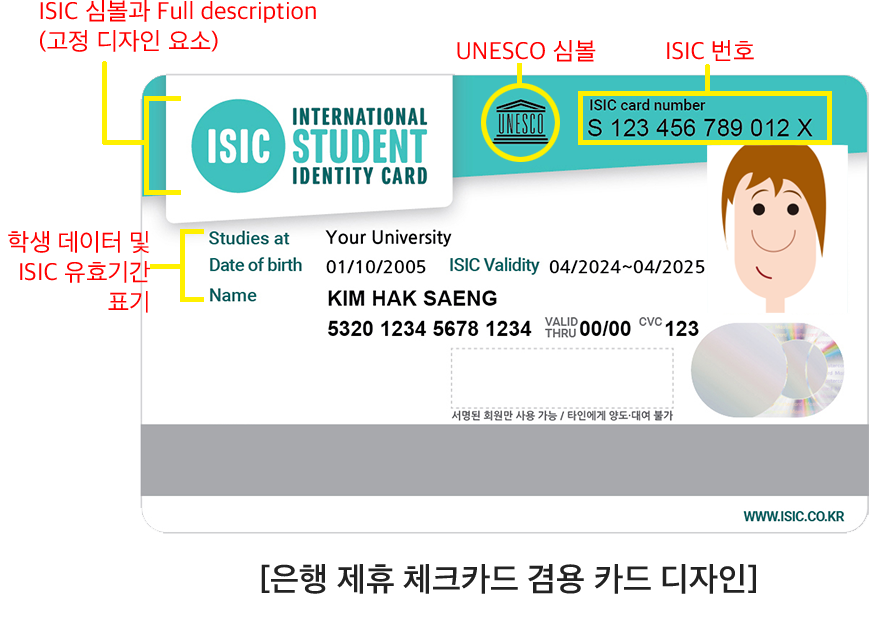 ISIC üũī���� ī�� ������ ���� �̹���